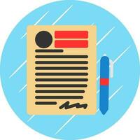 Contract Vector Icon Design