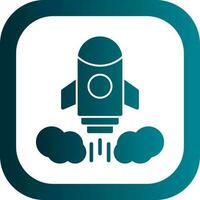 Rocket launch Vector Icon Design