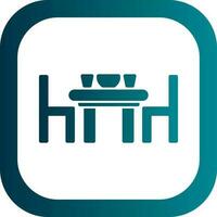 Dining table Vector Icon Design