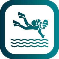 Scuba dive Vector Icon Design