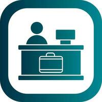 Check-in Vector Icon Design