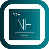 Nihonium Vector Icon Design