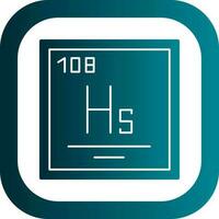 hassium vector icono diseño