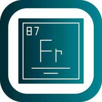 Francium Vector Icon Design