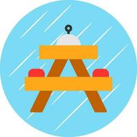 Picnic table Vector Icon Design
