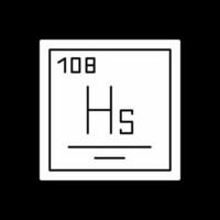 hassium vector icono diseño