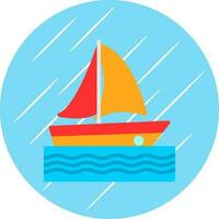 Catamaran Vector Icon Design