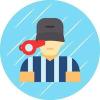 Referee Vector Icon Design