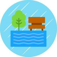 Lake Vector Icon Design