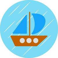 diseño de icono de vector de catamarán