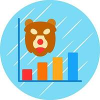 Bear market Vector Icon Design