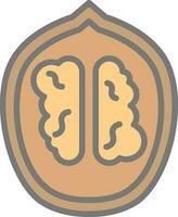 Walnut Vector Icon Design