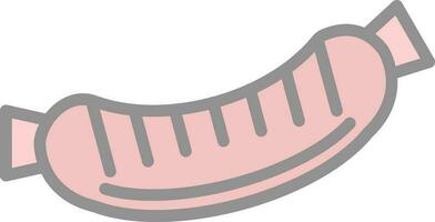 Sausage Vector Icon Design