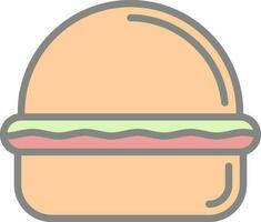 diseño de icono de vector de hamburguesa