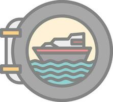 Porthole Vector Icon Design