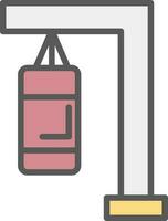 Punching bag Vector Icon Design