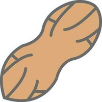 Peanut Vector Icon Design