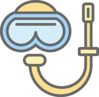 Snorkel gear Vector Icon Design