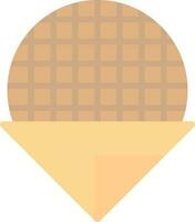 Stroopwafel Vector Icon Design