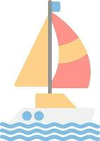 Sailboat Vector Icon Design