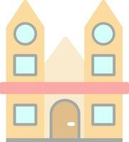 heuvelse kerk tilburgo vector icono diseño