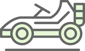 Vamos kart vector icono diseño