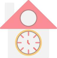 Cuckoo clock Vector Icon Design