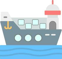 Cargo ship Vector Icon Design