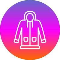 Raincoat Vector Icon Design