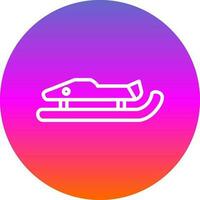 Luge Vector Icon Design