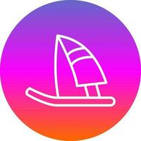 Windsurf Vector Icon Design