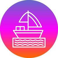 Boat Vector Icon Design