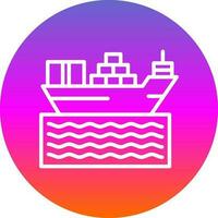 Ship Vector Icon Design