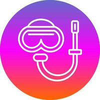 Snorkel gear Vector Icon Design