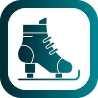 Ice skates Vector Icon Design