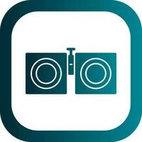 Binoculars Vector Icon Design