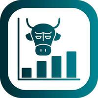 Bull market Vector Icon Design