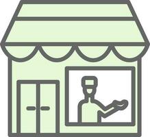 Shopkeeper Vector Icon Design