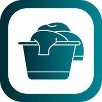 Laundry basket Vector Icon Design