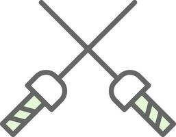 Fencing Vector Icon Design