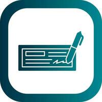 Cheque Vector Icon Design