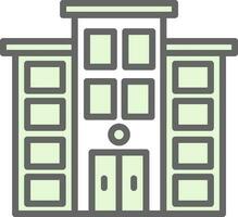 Townhouse Vector Icon Design