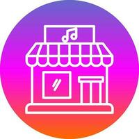 diseño de icono de vector de tienda de música