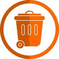 diseño de icono de vector de papelera de reciclaje