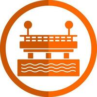 diseño de icono de vector de muelle