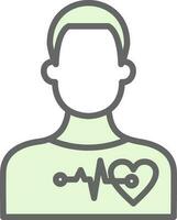 Cardiac arrest Vector Icon Design