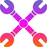 Cross wrench Vector Icon Design