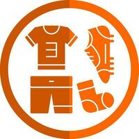 Football uniform Vector Icon Design