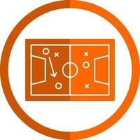 Soccer tactics sketch Vector Icon Design
