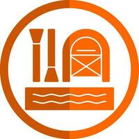 Rafting Vector Icon Design